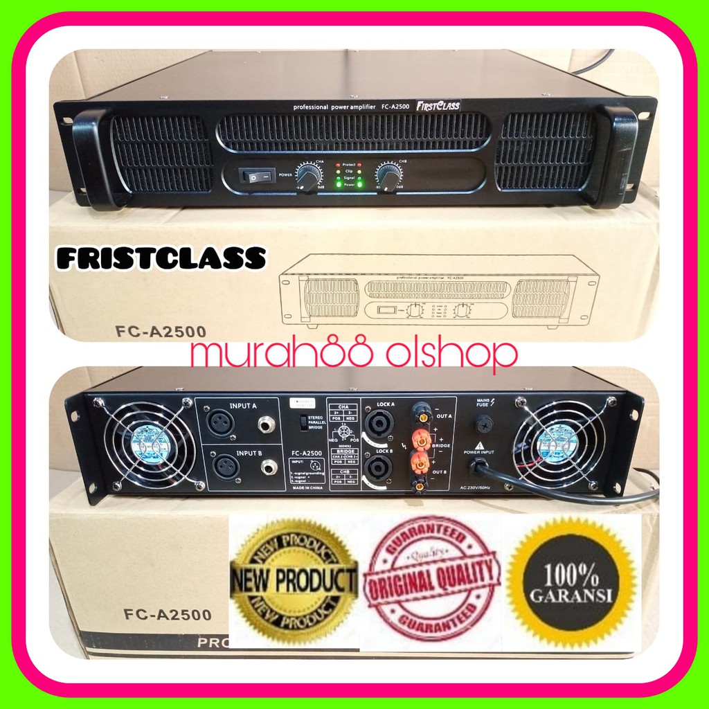 power amplifier audio profesional firstclass a2500