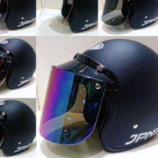 helm bogo jpn hitam dop retro 100% ORI BISA COD ..