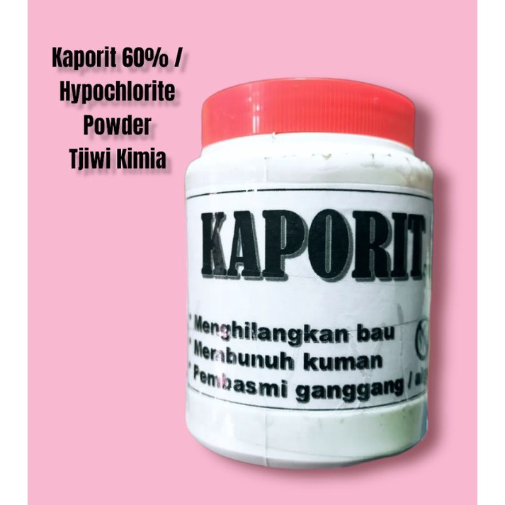 Jual Kaporit Tjiwi Kimia Bubuk Calcium Hypochlorite Powder 60 Penjernih Air 400 Gr Shopee 8257