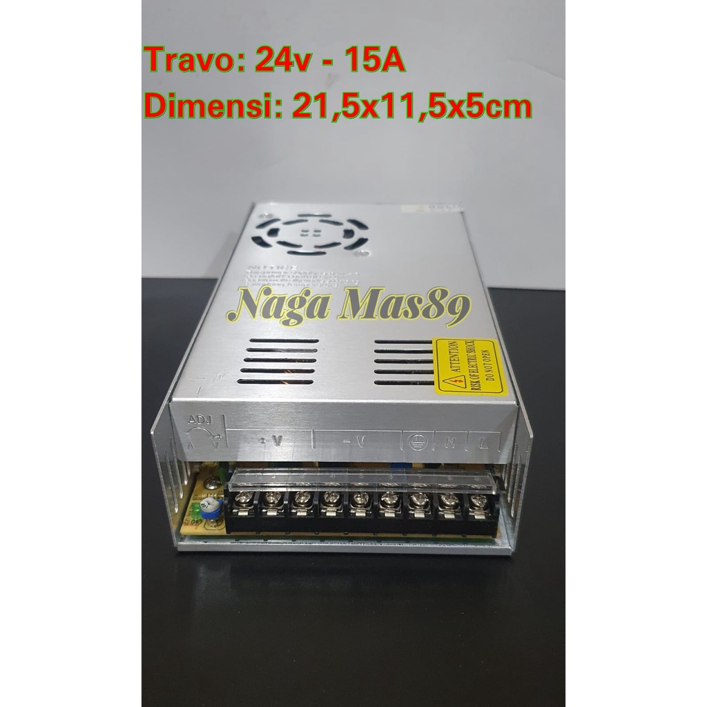 Travo / Power Supply 24Volt 15 Ampere