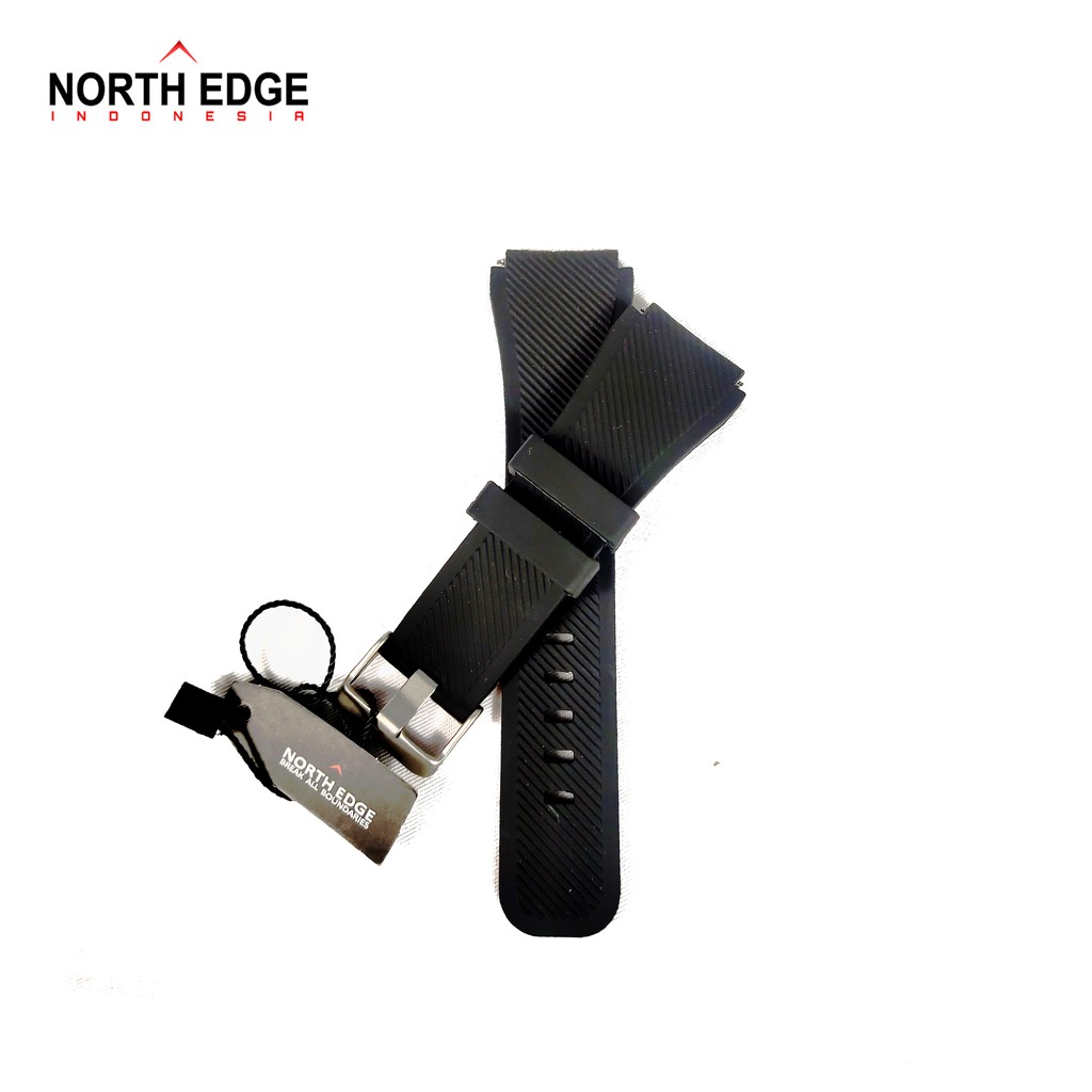 STRAP JAM TANGAN NORTHEDGE TYPE N-TOUCH BAHAN RUBBER BLACK