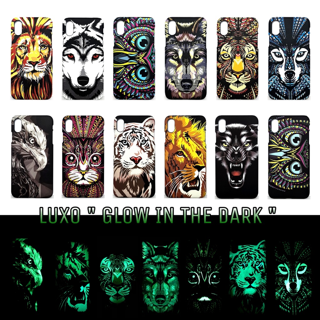 SAMSUNG J2 PRIME GRAND PRIME J5 PRIME J7 PRIME J2 PRO J3 PRO J3 PRO LAMA J5 PRO J7 PRO J7 DUO J7 PLUS - LUXO Soft Case Animal Glow In The Dark