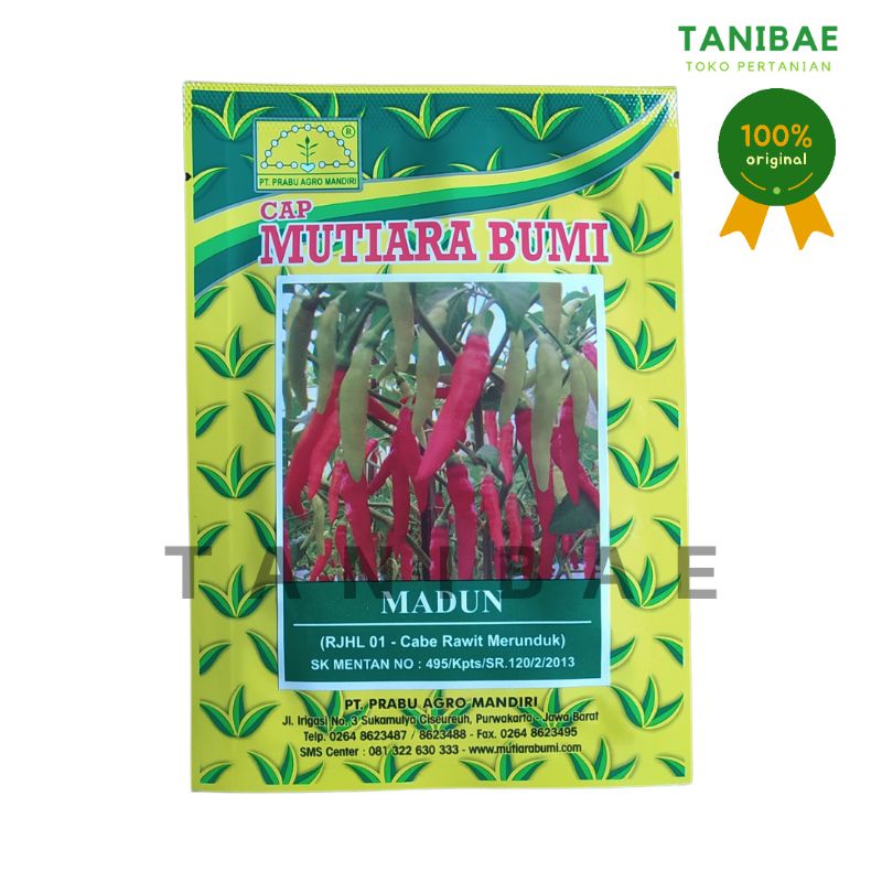 Benih Cabai Rawit Madun Isi 10 Gram - Cabe Cap Mutiara Bumi