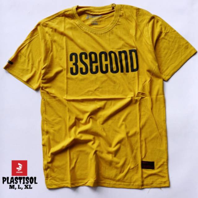  KAOS  3SECOND KAOS  COWOK LENGAN  PENDEK  KAOS  PRIA  LENGAN  