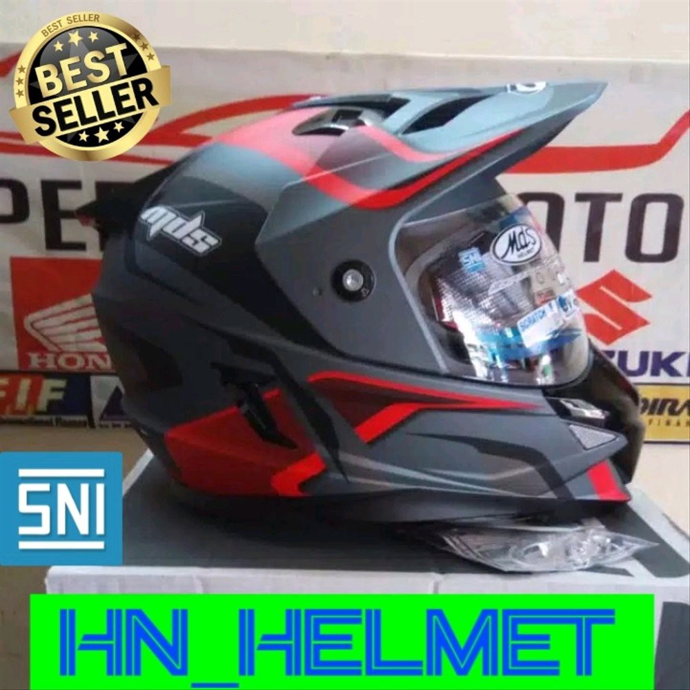 Helm sepeda full face mds original pria wanita dewasa standart sni