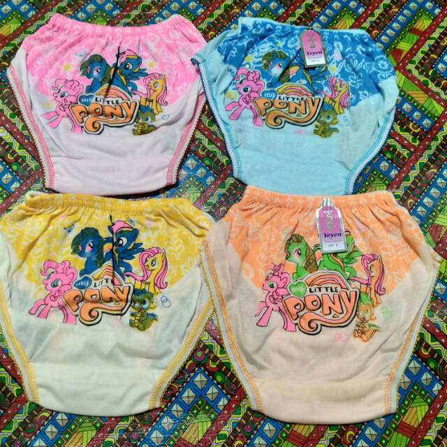 Celana dalam anak little pony