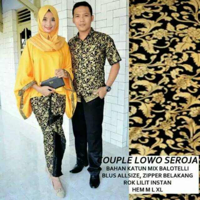 SALE couple set indrayanti sarimbit batik rnb lilit prodo kelelawar lowo plisir