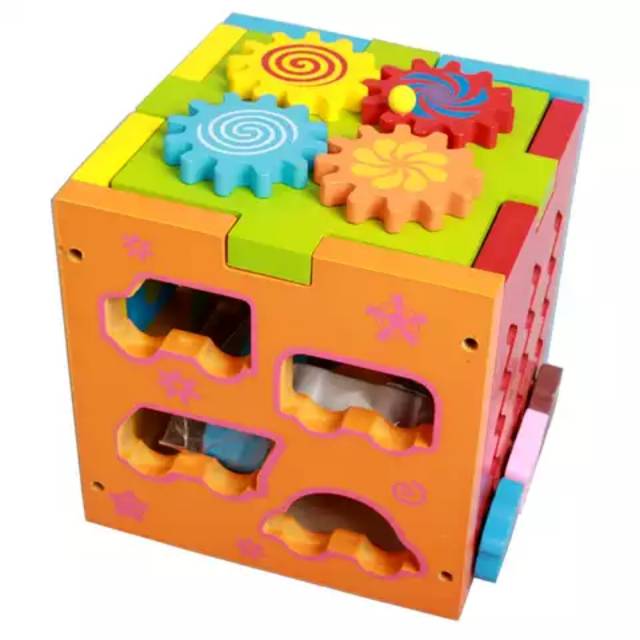 Mainan edukasi Multifunctional wooden box toys