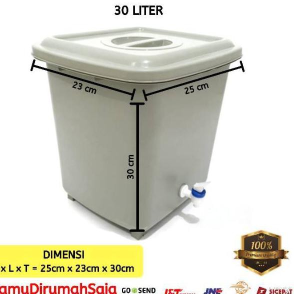 Tempat Cuci Tangan Portable Ember Kran Padasan Wudhu 30 Liter