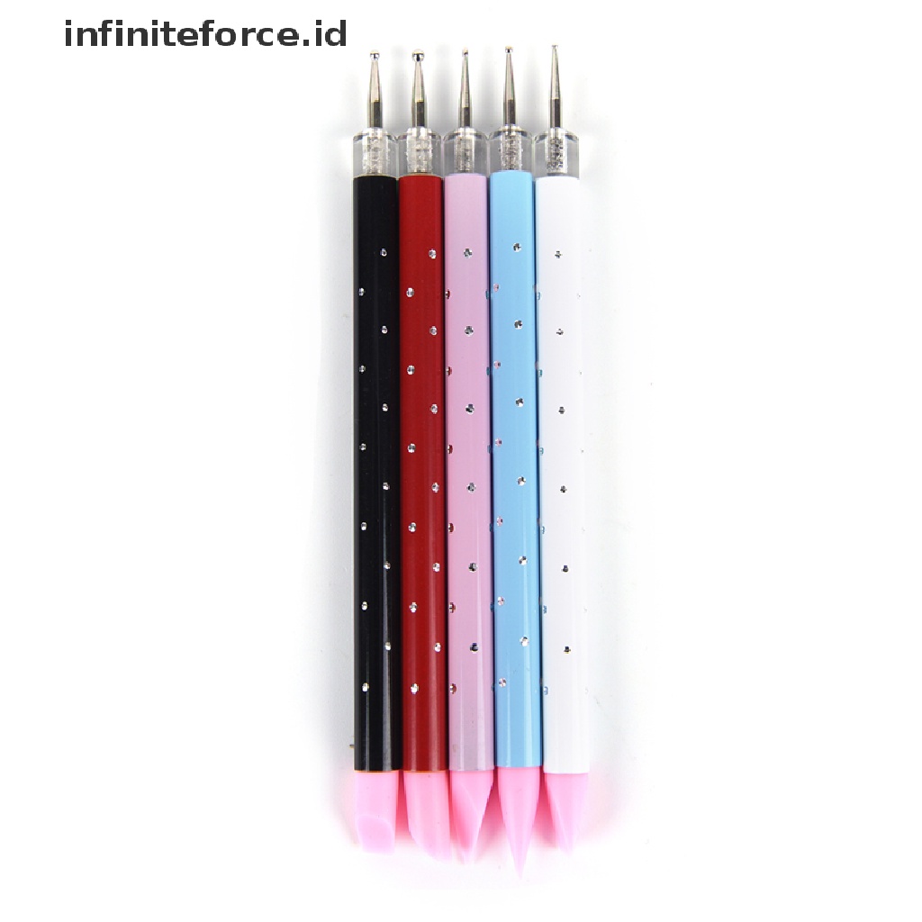(infiniteforce.id) Dotting Pen Kepala Ganda Untuk Nail Art