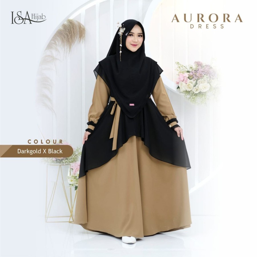 ISAhijab Aurora Dress Gamis Mewah Ori By ISAhijab Aurora