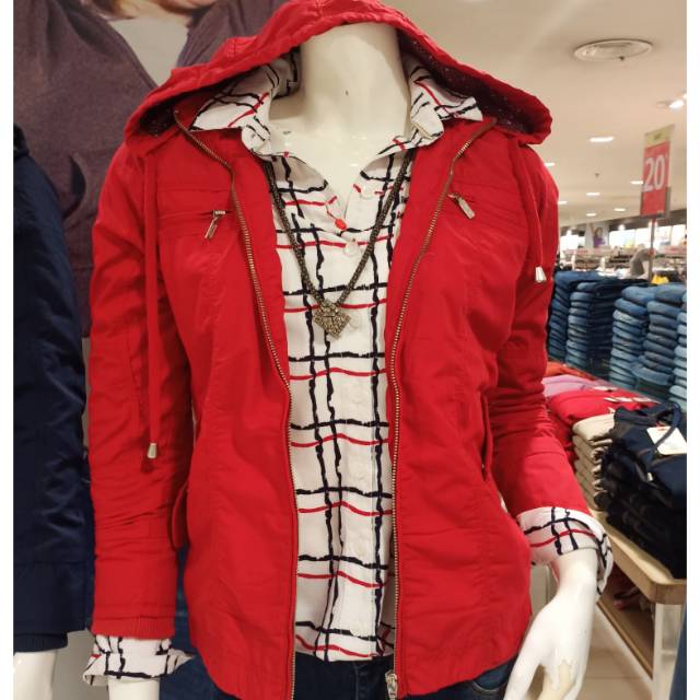 Ako jaket katun terbaru warna merah dan army