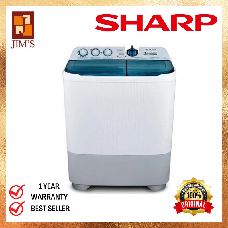 Jual SHARP Mesin Cuci 2 Tabung - ES-T85CR 8 Kg | Shopee Indonesia