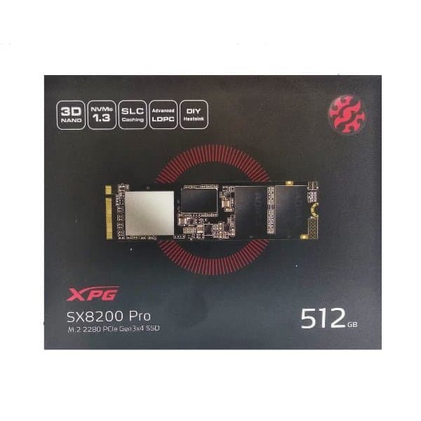 Adata XPG SX8200 512GB Pro PCIe Gen3x4 M.2 SSD