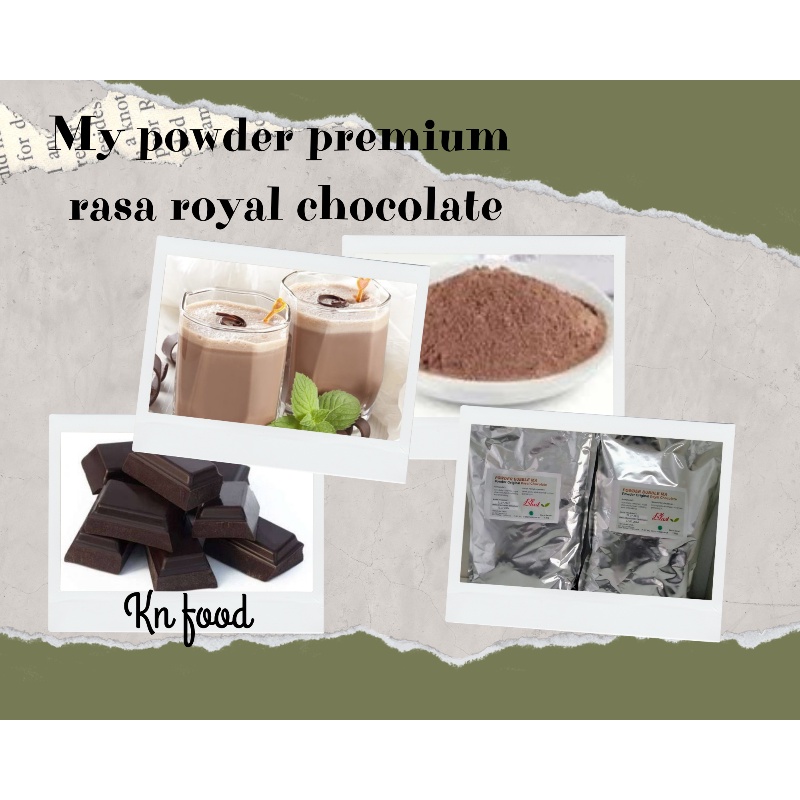 

Premium Powder Royal Chocolate - 1Kg Bubuk Minuman Rasa Royal Dark Chocolate -1000 Gram