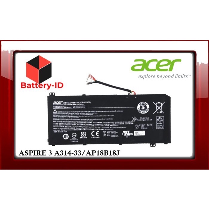 Baterai Battery Acer Aspire 3 A314 A314-33 A314-41 AP18B18J