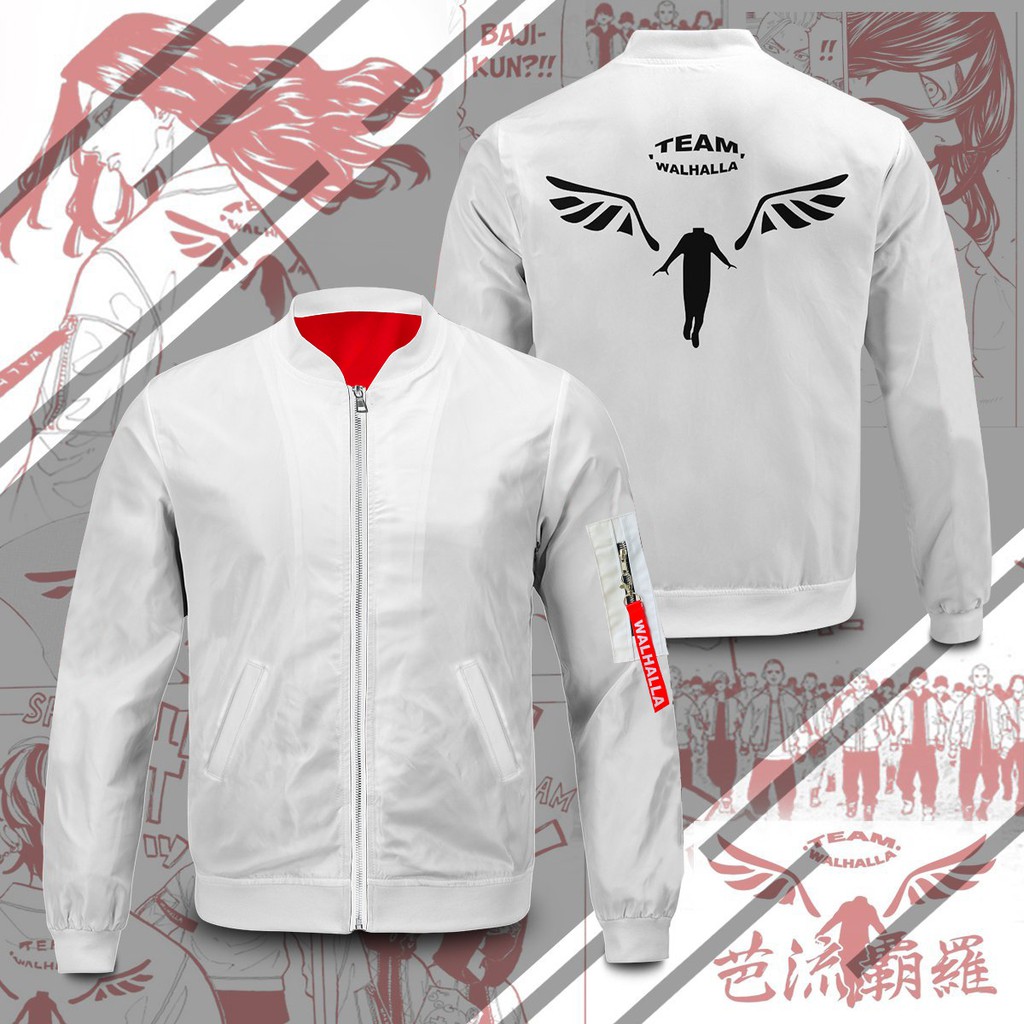 [SALE] Valhalla Bomber Jacket Walhalla Tokyo Revenger Baji Unisex Jaket Anime