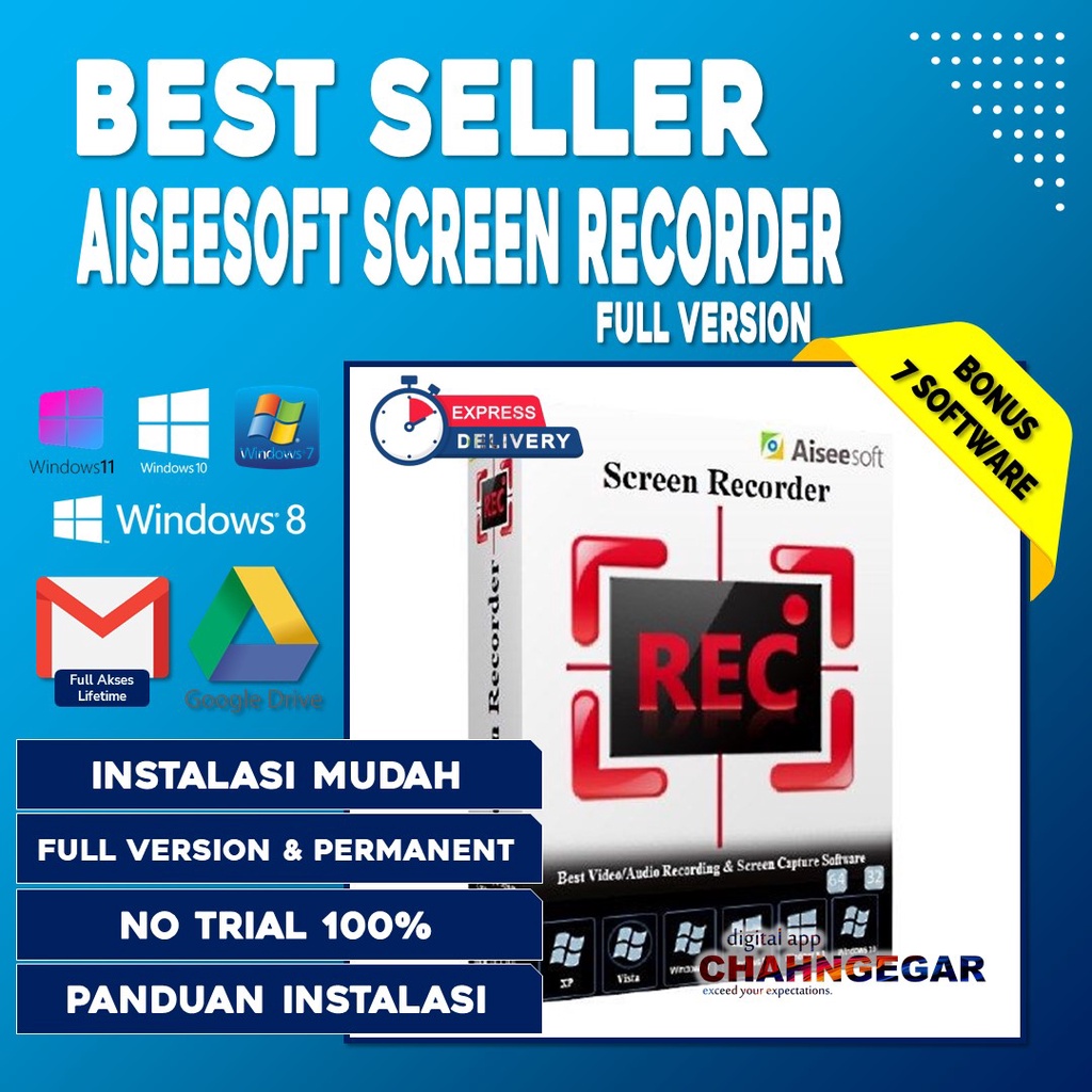 Aiseesoft Screen Recorder Full Version Lifetime Permanent | Software Perekam Layar Laptop Komputer