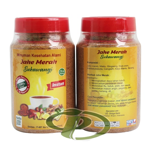 Jahe Merah Sukawangi 250 gr | Minuman Jahe Merah Sukawangi