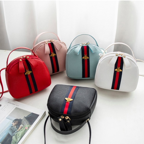 ♥SLOVEY♥ SJ20 Tas Selempang Wanita Little Bee Tas Sling Bag Korean Fashion Import Murah Grosir