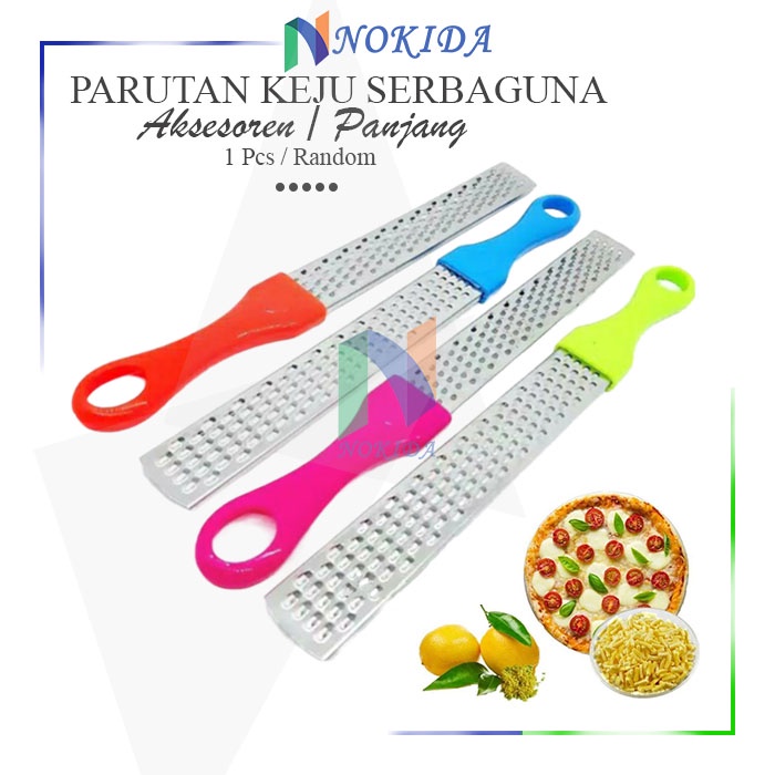 Nokida Parutan Keju Serbaguna Panjang / Parudan Keju / Parutan Kentang Serba Guna / Parutan Kentang 