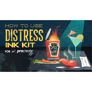 Procreate Brush - Distress Ink Kit