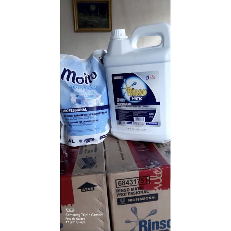 PAKET RINSO 5 Liter + MOLTO 1.8 liter (ONLY GRAB INSTANT)