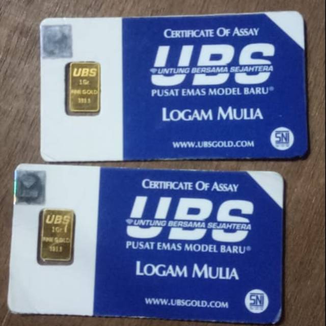 UBS 1 GRAM /LOGAM MULIA UBS 1 GRAM