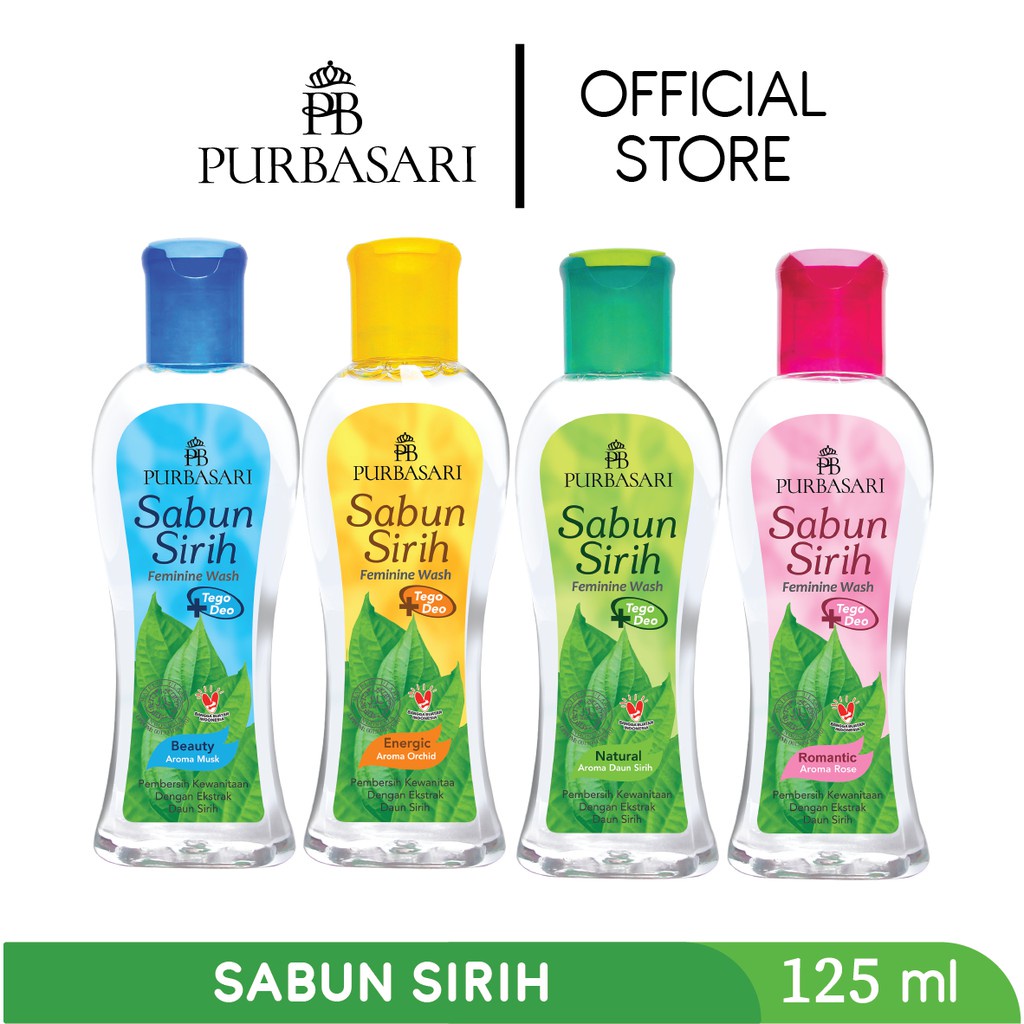 new PURBASARI Sabun Sirih Orchid Rose Musk 125ml &amp; 60ml - Purbasari Sabun Extract Daun sirih