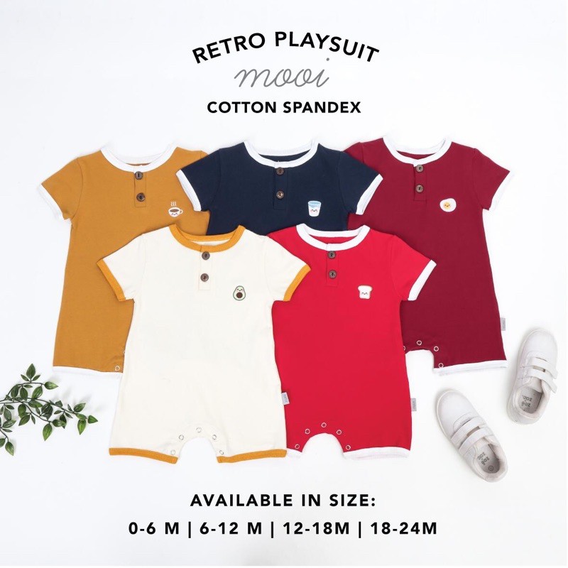 MOOI Retro Playsuit / Romper Bayi Mooi