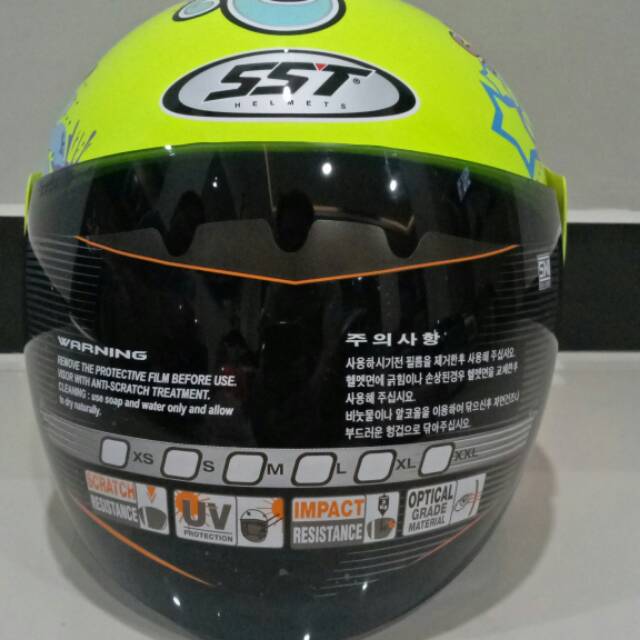 Helm SST Half Face Racer Splash Decal