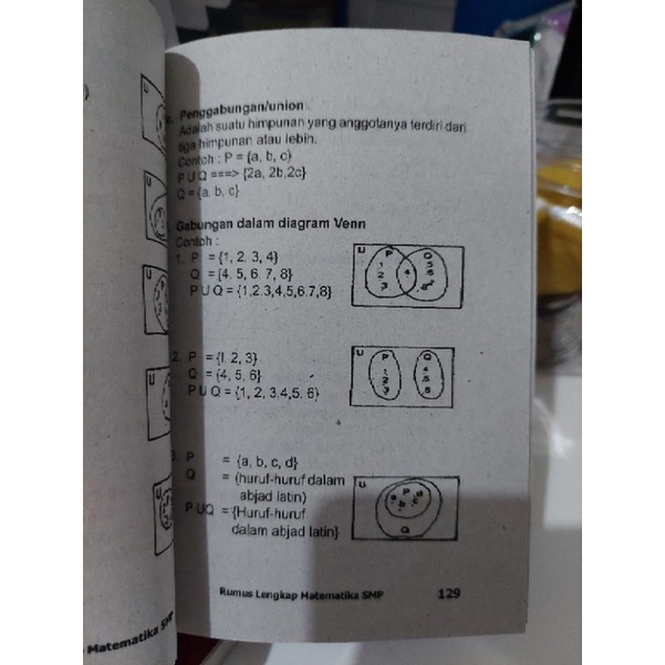 Buku Rumus Matematika (Berhitung lengkap) Untuk SMP