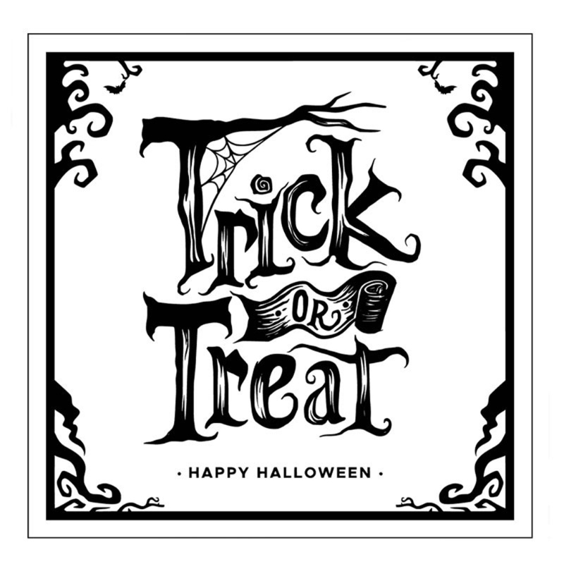Stampel Bahan Silikon Transparan Desain Kucing Labu Hantu Kelelawar Halloween Untuk Scrapbooking