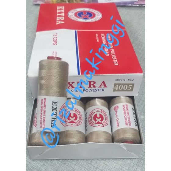 benang jahit extra krem (4005) 500 yards