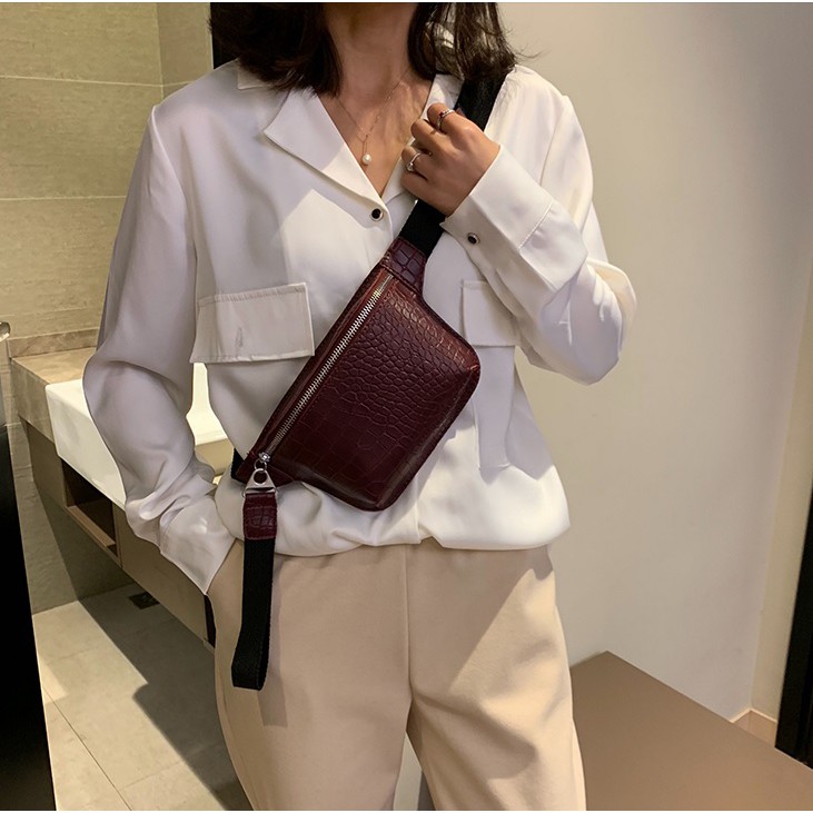 GT 1649 RISCE TAS WAISTBAG IMPORT WANITA CEWEK PEREMPUAN JAKARTA BATAM 26 x 6 x 14
