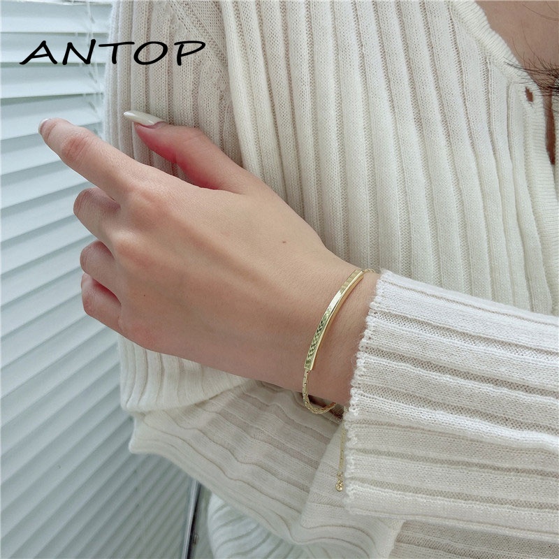 Simple Design Sense Casual Fashion Drawstring Titanium Steel Bracelet ANTOP