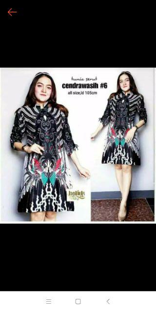 Tunic Serut Cendrawasih #2 Batik Modern Cindrawasih Baju Kerja Kantoran Seragaman Tunik Muslim