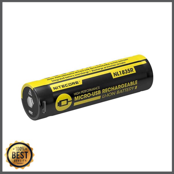 TG-BB039 NITECORE 18650 Micro USB Rechargeable Li-ion Battery 3500mAh - NL1835R