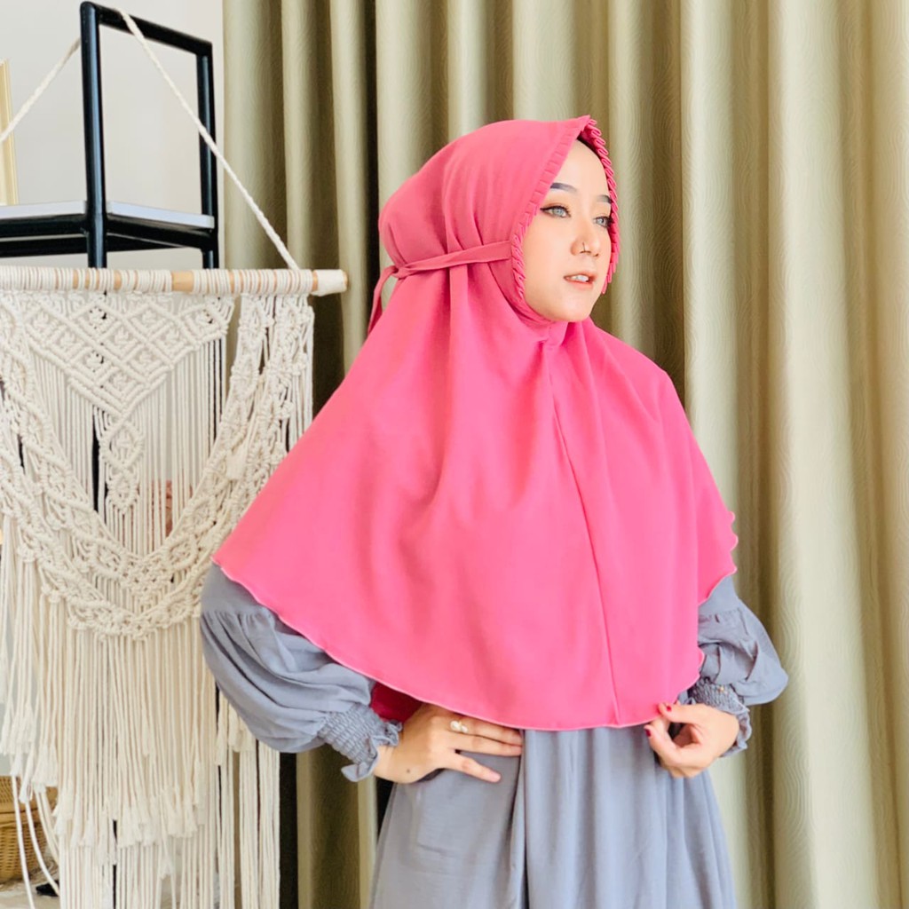 Hijab instan Sarah Lipit Jilbab Instan Bergo Sarah Lipiit Kerudung Instan Premium Diamond-SARAH ROSE