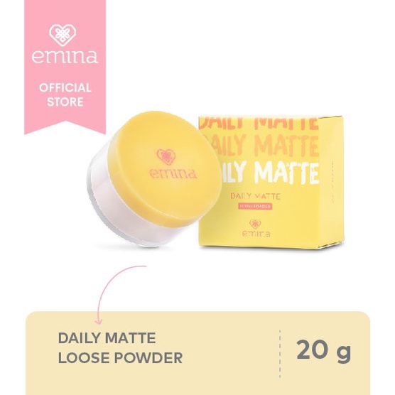 Emina Daily Matte Loose Powder 20g | Bedak Tabur RUMAH CANTIK