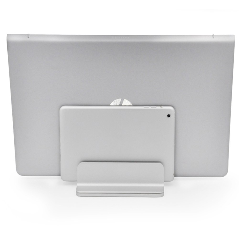 Dudukan Laptop Vertical Stand Holder Aluminium Adjustable