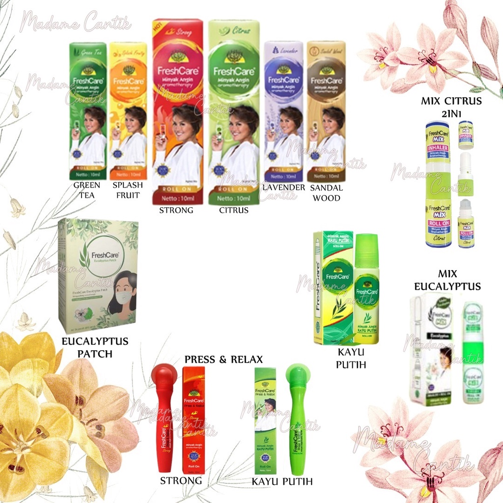 ✿ MADAME ✿ FRESH CARE MINYAK ANGIN AROMA THERAPHY ROLL ON - FRESHCARE MINYAK GOSOK ORIGINAL