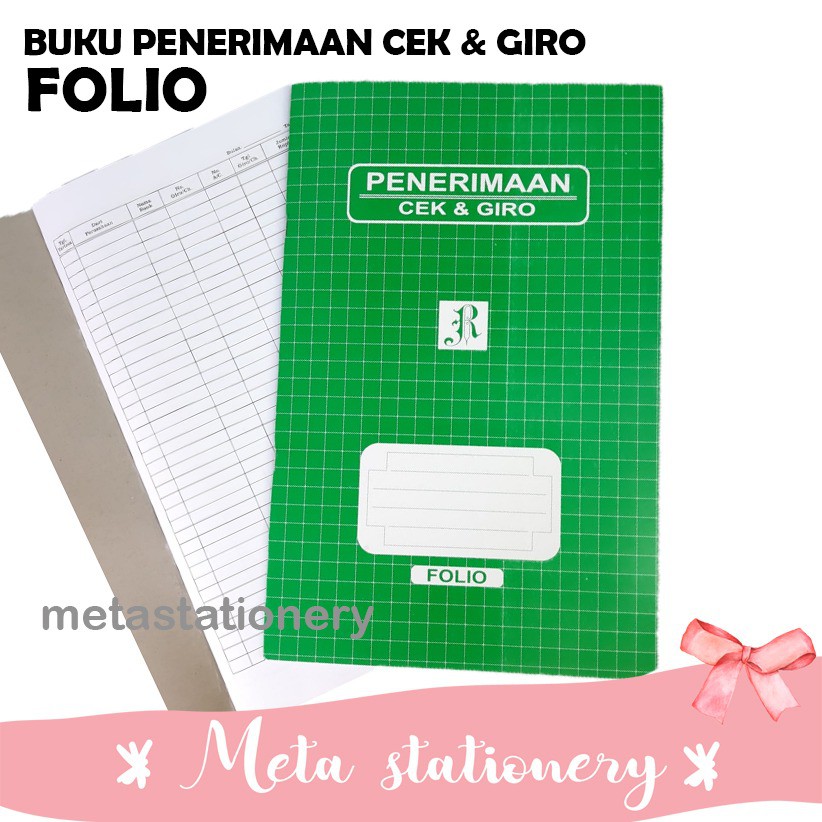 

Buku Penerimaan Cek & Giro Folio