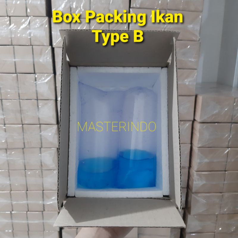 Box Packing Ikan Cupang Type B (1 Ball isi 16 Pcs)