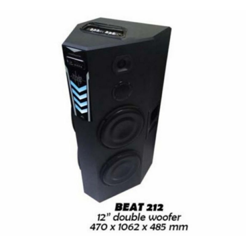 Speaker Aktif Roadmaster Pro Beat 212 | ProBeat 212 12" double woofer