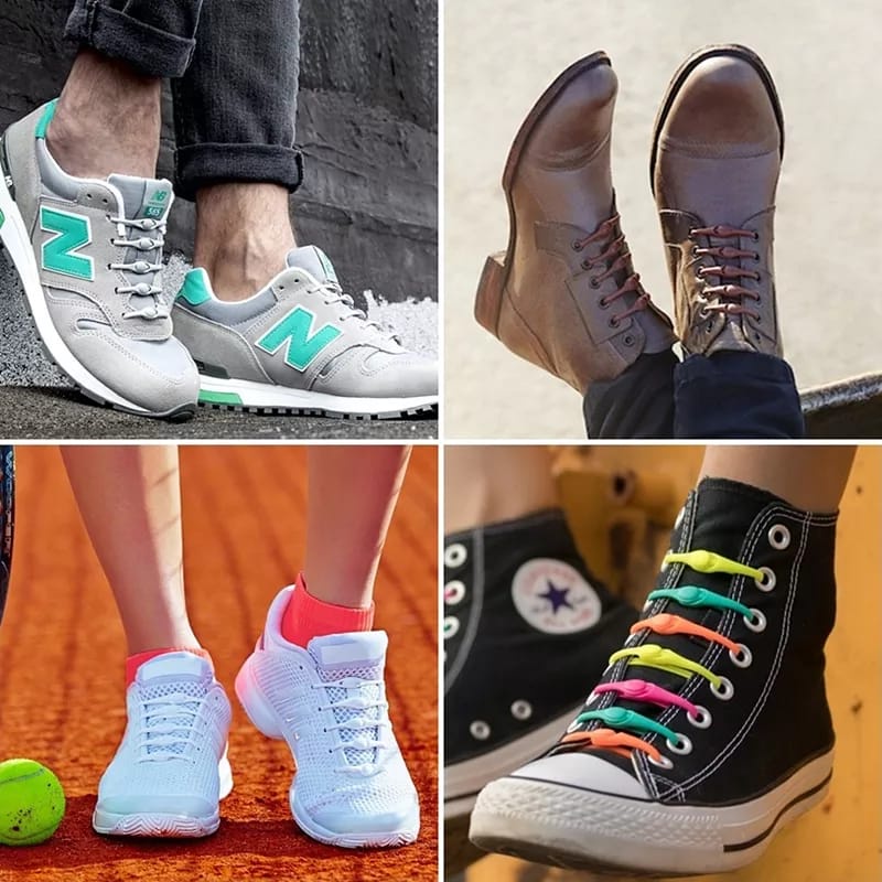 GARANSI ORIGINAL TALI SEPATU INOVATIF BAHAN SILICON TALI SEPATU MODERN