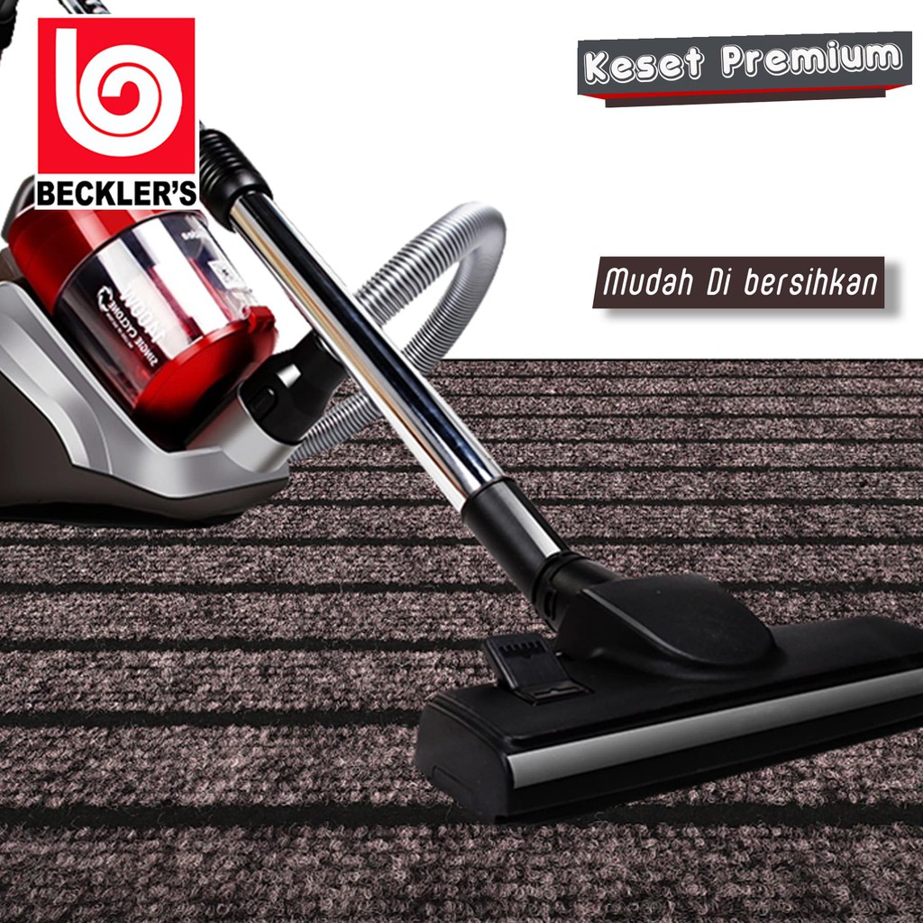 Keset Karet Rubber Premium Anti Slip Motif GARIS Bahan PVC Karet 2 UKURAN