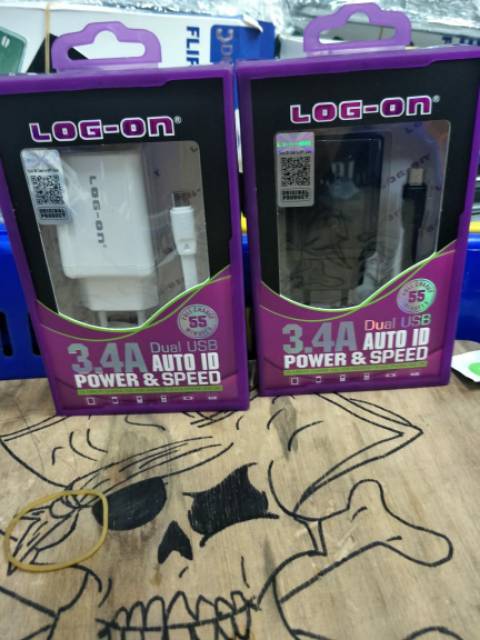 CHARGER LOG ON 3.4A KABEL MICRO / IOS5/6/7 / TYPE-C FAST CHARGING LOG-ON LO21