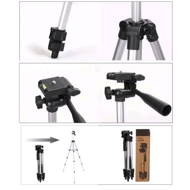 Tripod hp 3110 - tripod weifeng actiion camera - holder phone 1 m