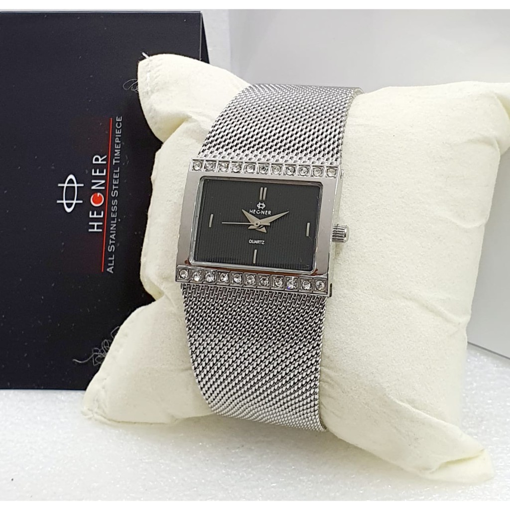 JAM TANGAN WANITA / LADIES HEGNER 5018 KOTAK SILVER